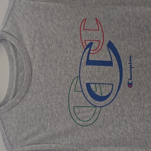 CHAMPION BRAND SIGNATURE BOYS GRAY SHORT SLEEVE TEE-SHIRT SIZE XL 18/20 - Picture 3 of 13